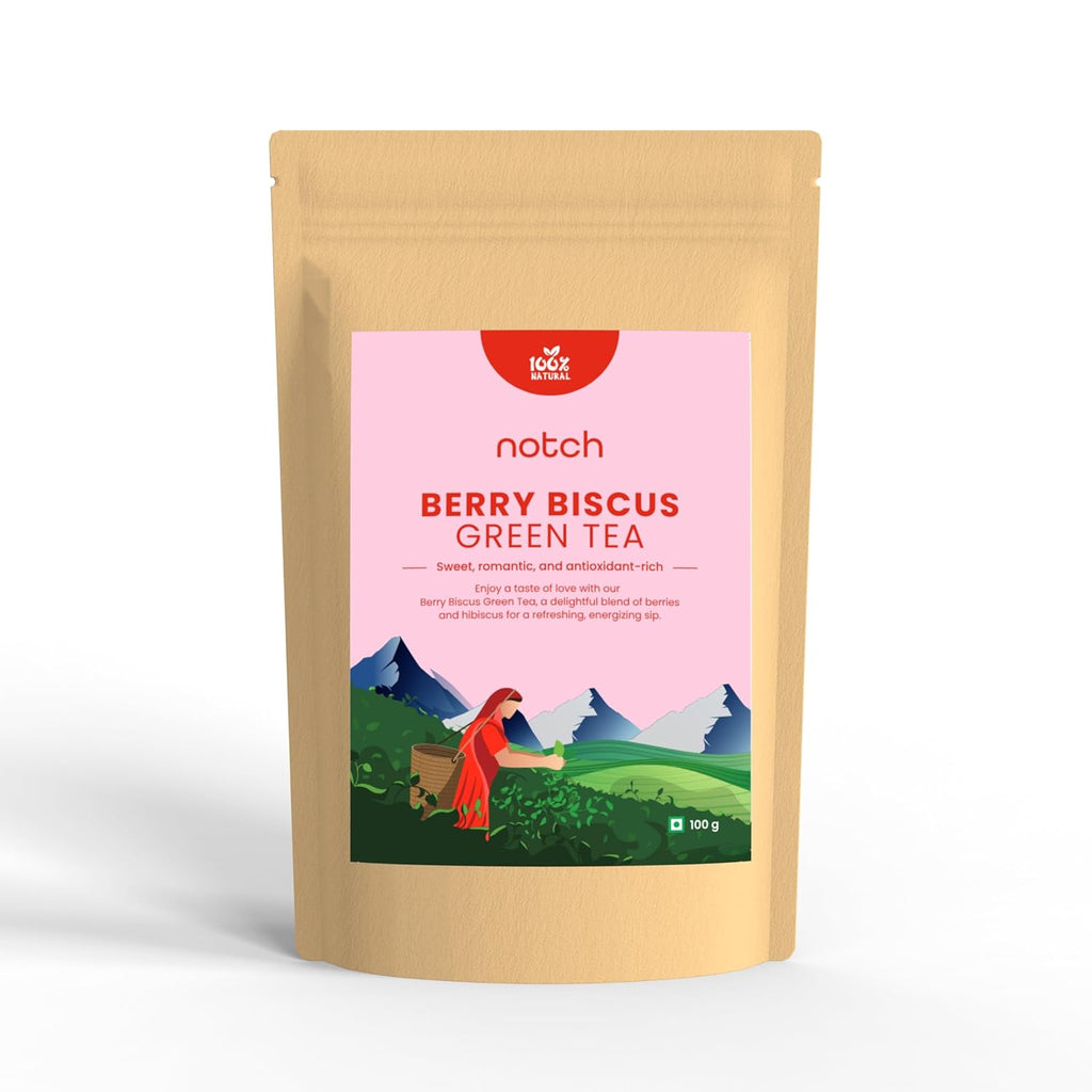 Notch Berry Biscus Green Tea | 100gm Pack