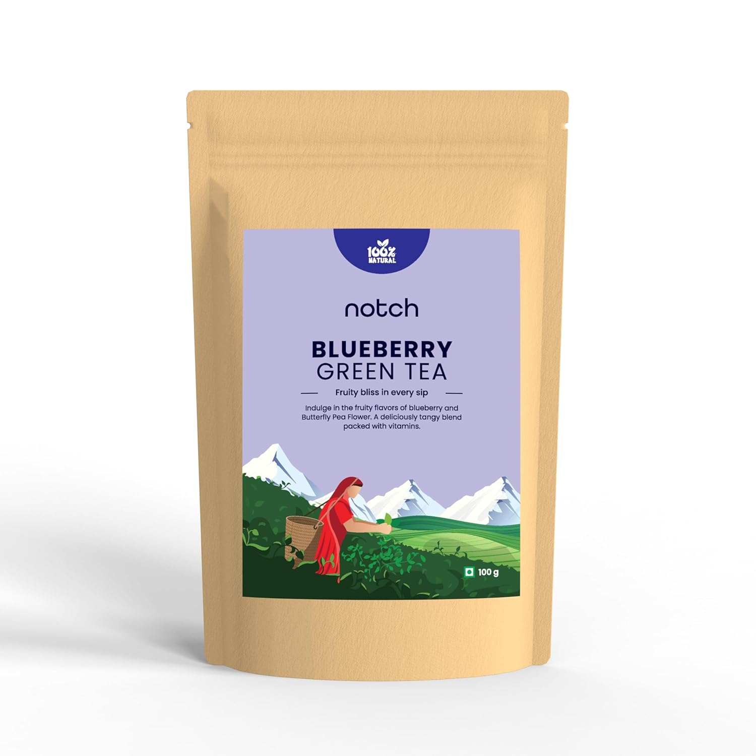 Notch Blueberry Green Tea | 100g Pack